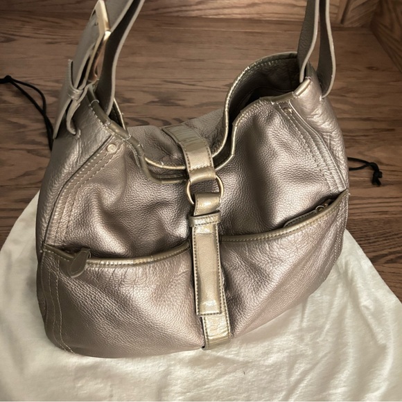 Cole Haan Metallic Hobo Shoulder Bag - Picture 8 of 14